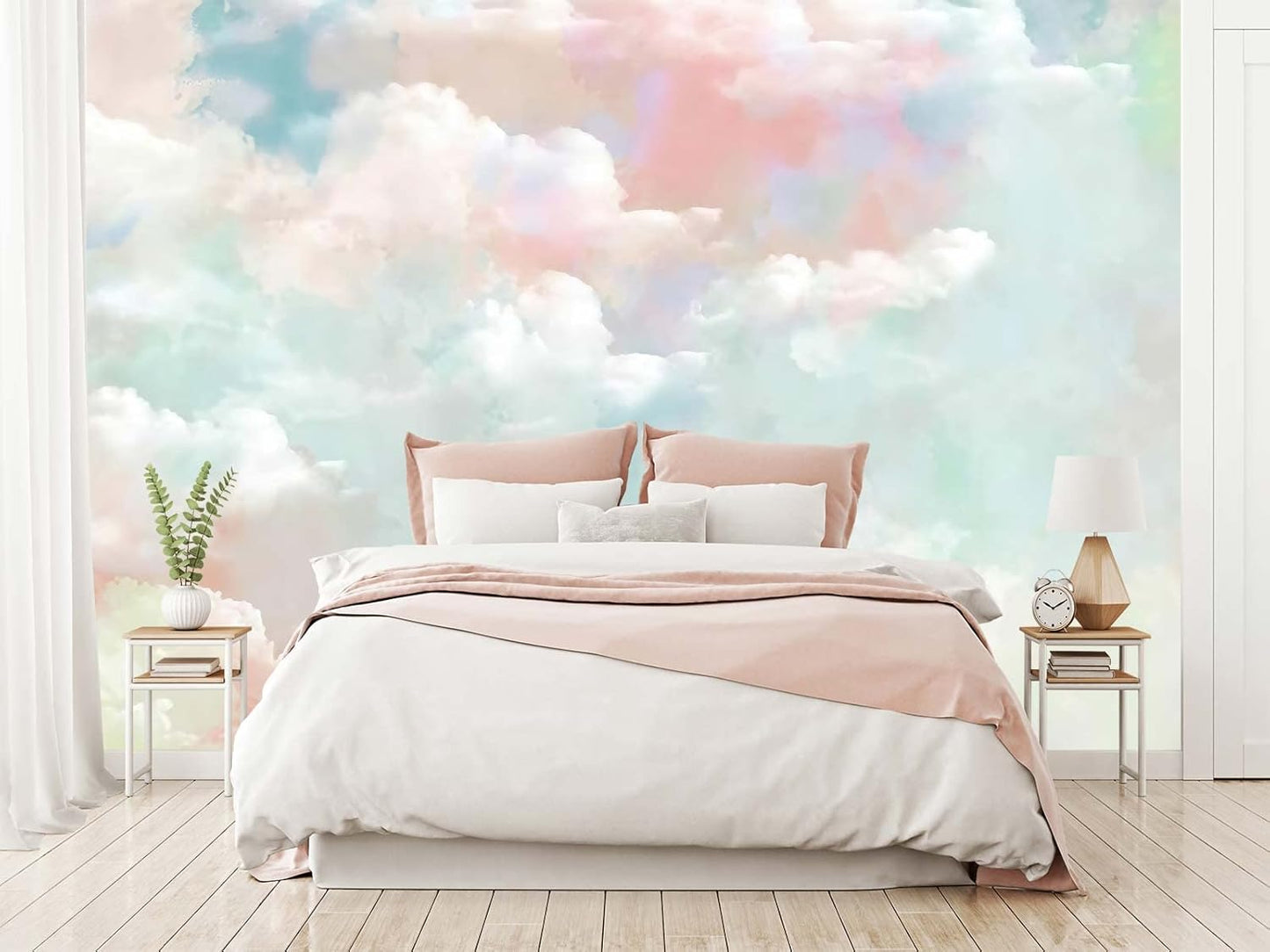 Cliouar-Wall Mural Wallpaper for Bedroom Living Room Wallpaper Decoration Flowers and Birds Wallpaper 158"x110"(Not Self-Adhesive)