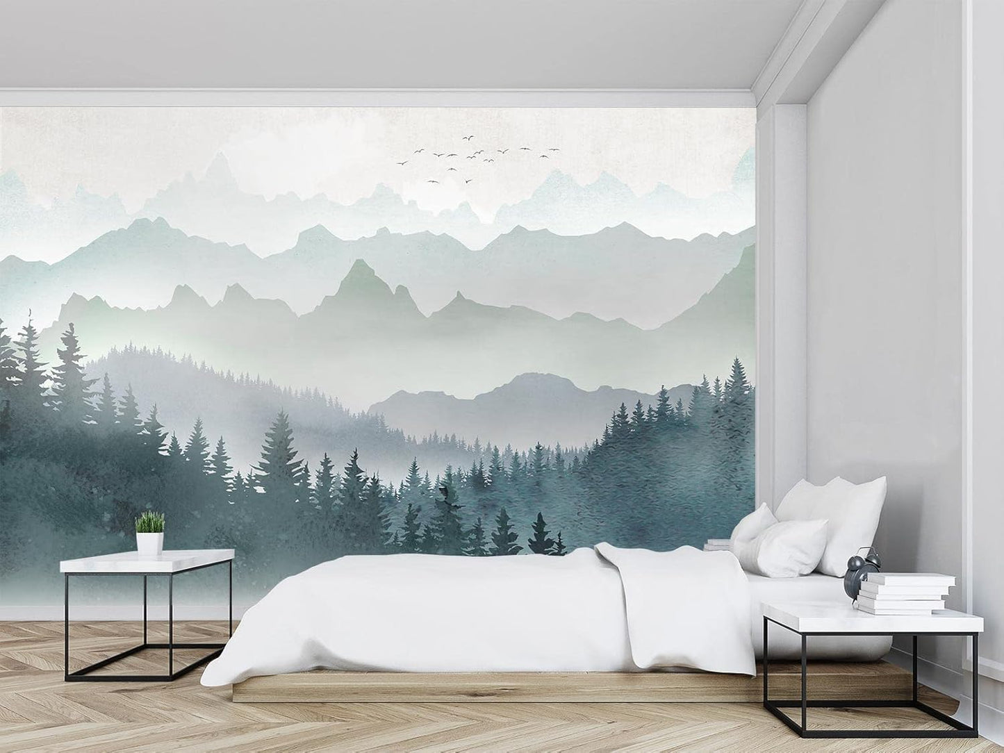 Cliouar-Wall Mural Wallpaper for Bedroom Living Room Wallpaper Decoration Flowers and Birds Wallpaper 158"x110"(Not Self-Adhesive)