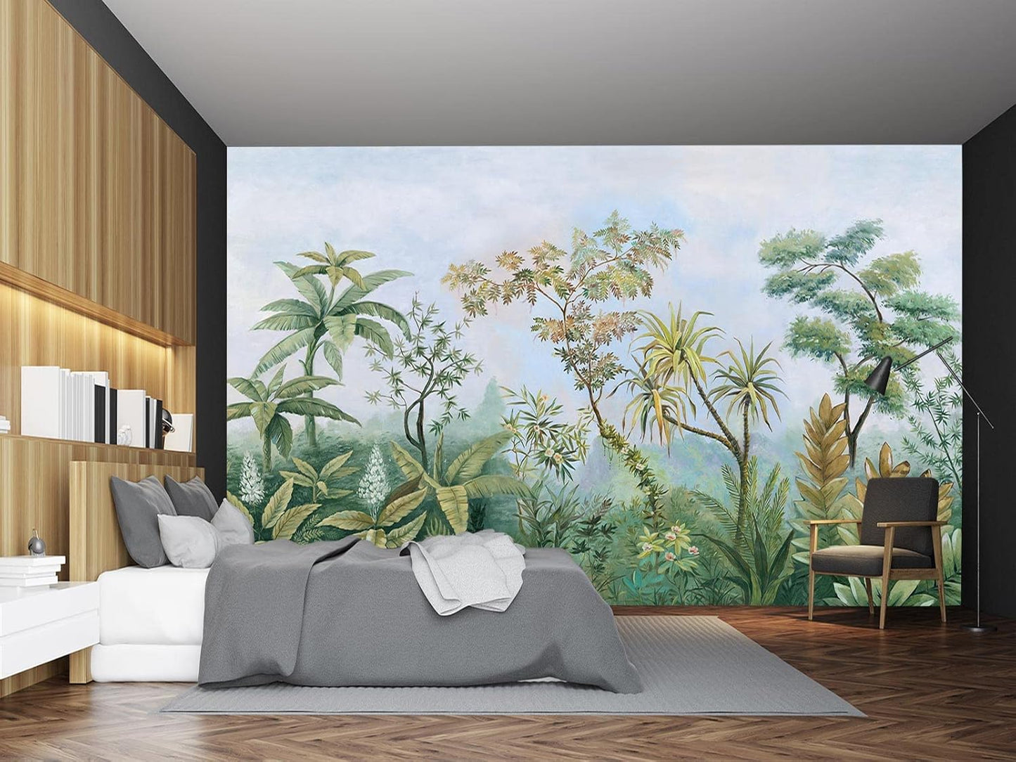 Cliouar-Wall Mural Wallpaper for Bedroom Living Room Wallpaper Decoration Flowers and Birds Wallpaper 158"x110"(Not Self-Adhesive)