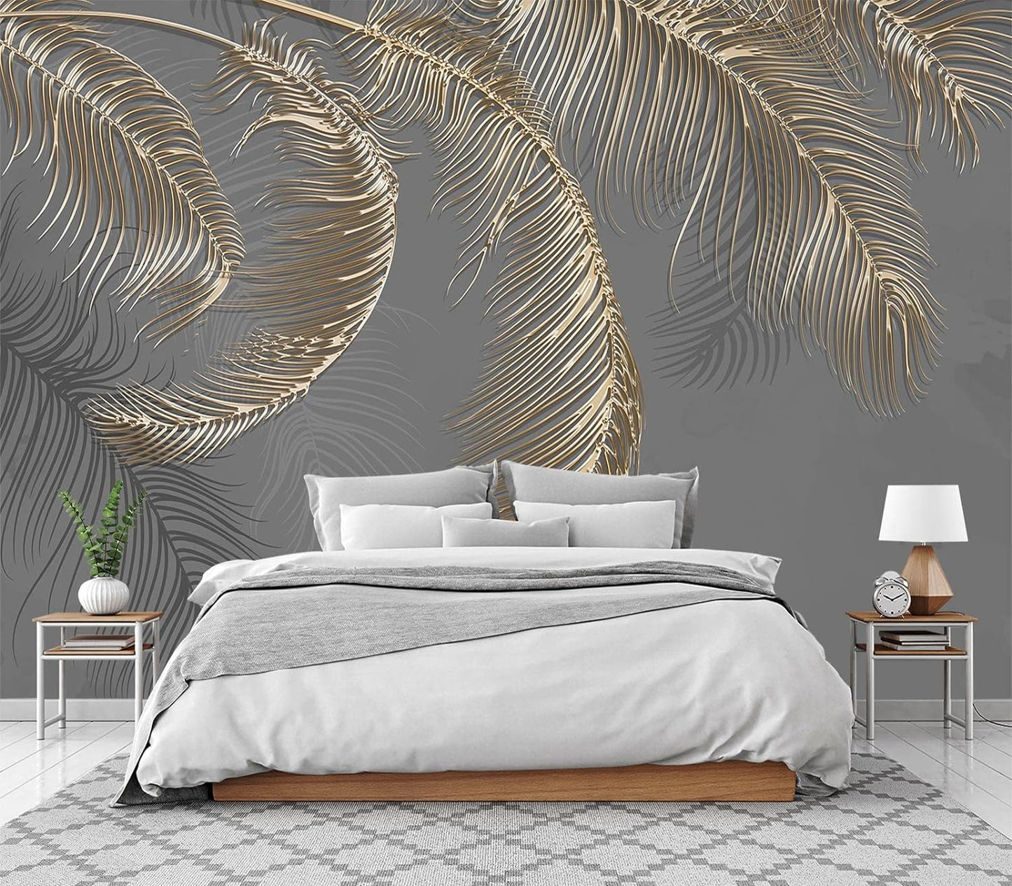 Cliouar-Wall Mural Wallpaper for Bedroom Living Room Wallpaper Decoration Flowers and Birds Wallpaper 158"x110"(Not Self-Adhesive)