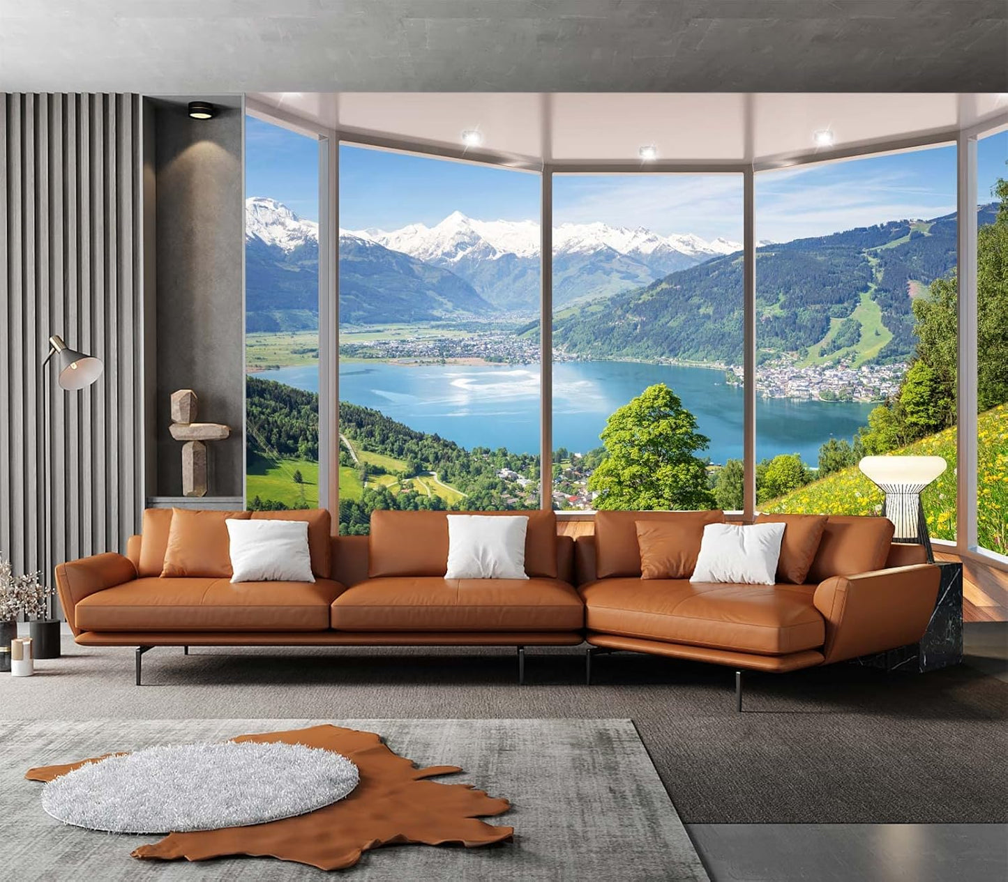Cliouar-Wall Mural Wallpaper for Bedroom Living Room Wallpaper Decoration Flowers and Birds Wallpaper 158"x110"(Not Self-Adhesive)