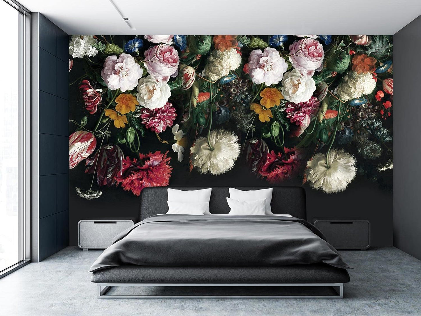 Cliouar-Wall Mural Wallpaper for Bedroom Living Room Wallpaper Decoration Flowers and Birds Wallpaper 158"x110"(Not Self-Adhesive)