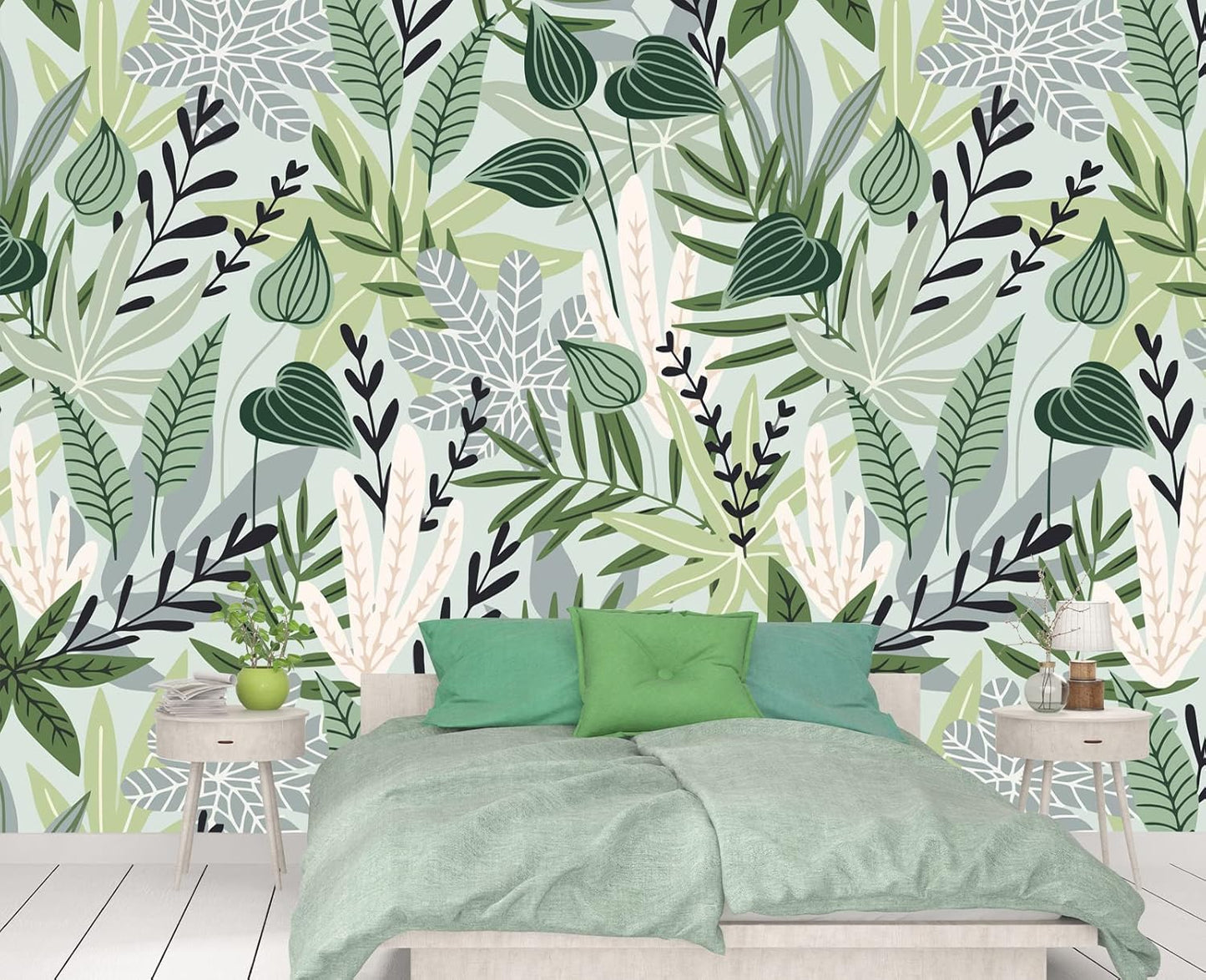 Cliouar-Wall Mural Wallpaper for Bedroom Living Room Wallpaper Decoration Flowers and Birds Wallpaper 158"x110"(Not Self-Adhesive)