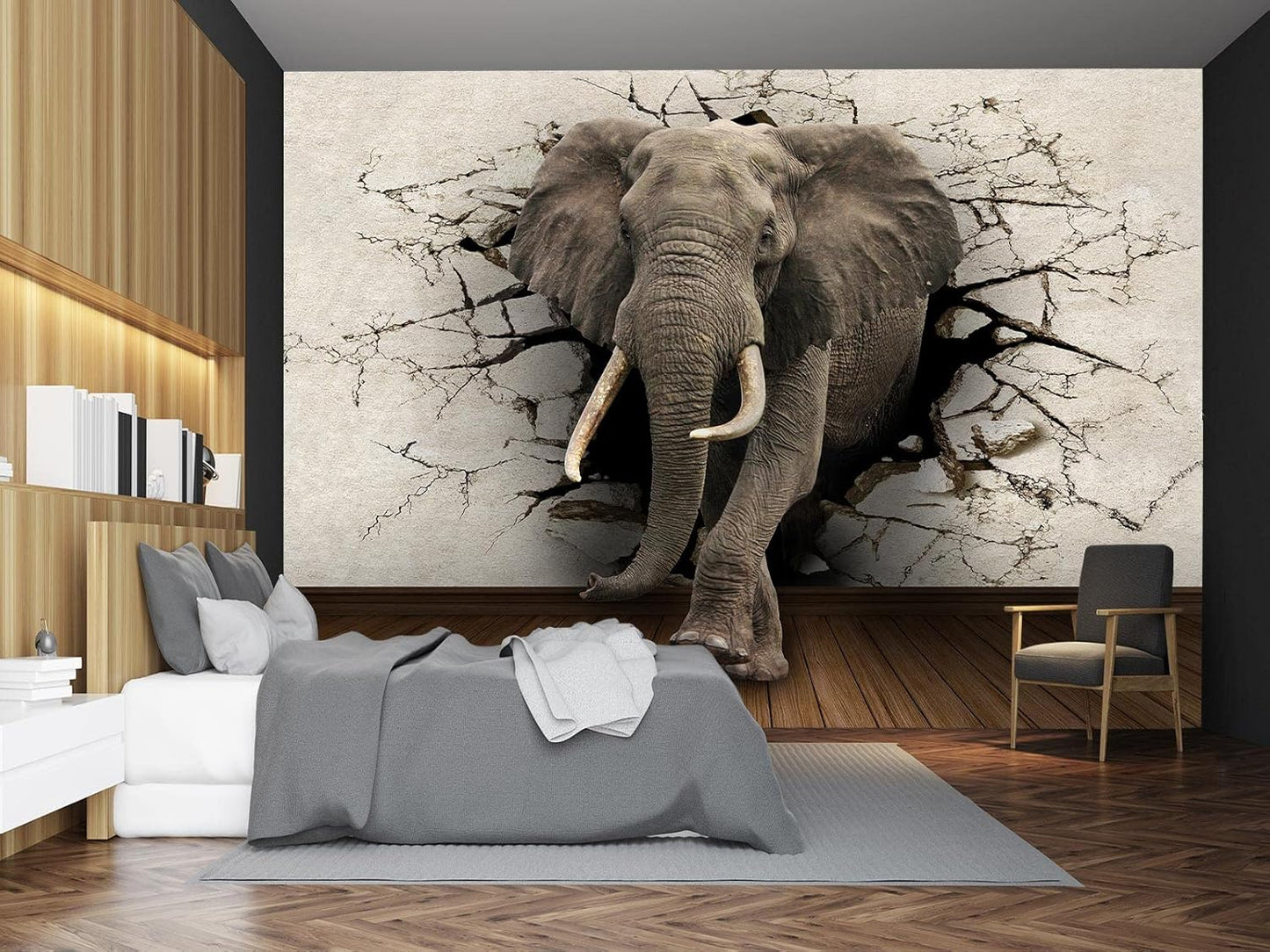 Cliouar-Wall Mural Wallpaper for Bedroom Living Room Wallpaper Decoration Flowers and Birds Wallpaper 158"x110"(Not Self-Adhesive)