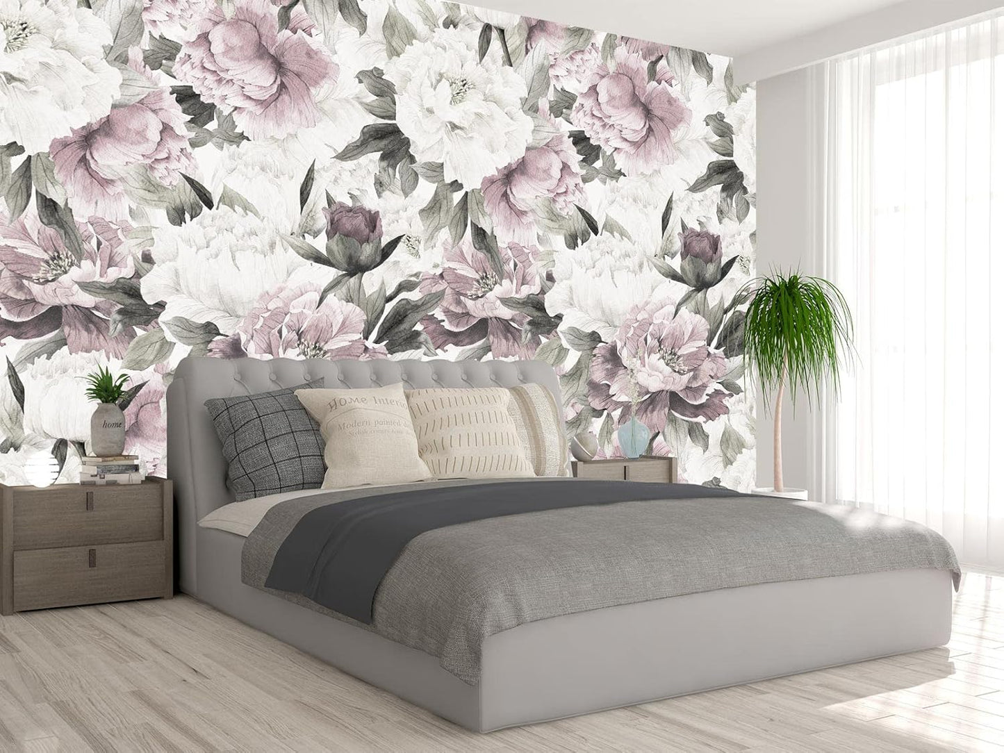 Cliouar-Wall Mural Wallpaper for Bedroom Living Room Wallpaper Decoration Flowers and Birds Wallpaper 158"x110"(Not Self-Adhesive)