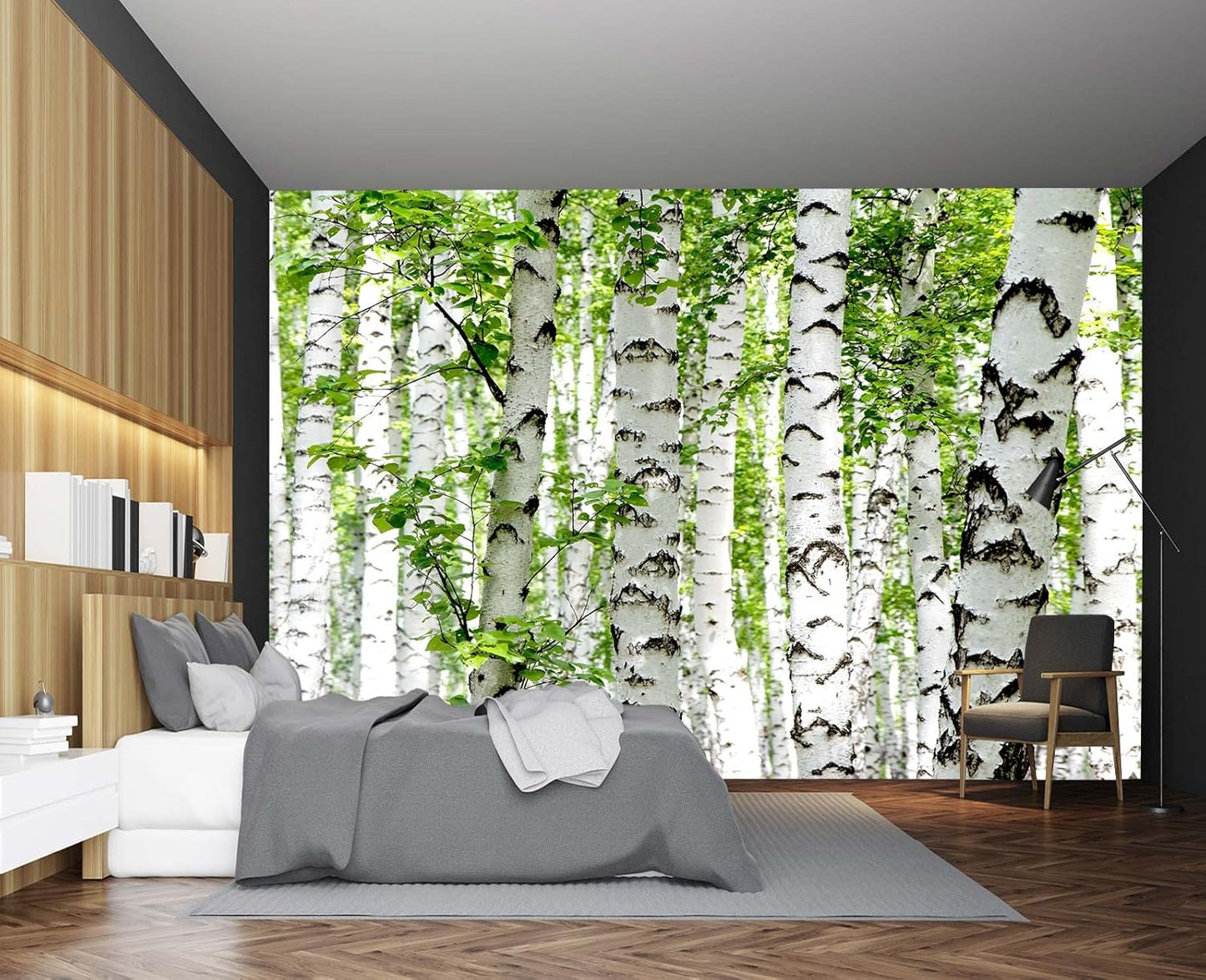 Cliouar-Wall Mural Wallpaper for Bedroom Living Room Wallpaper Decoration Flowers and Birds Wallpaper 158"x110"(Not Self-Adhesive)